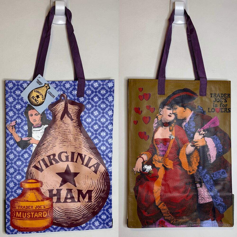 Trader Joe’s Virginia is for Lovers VA State Food Tote Bag Eco Reusable Shopper